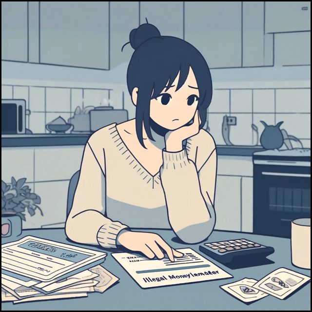 もうヤミ金しかないと現在の家計事情を憂う中年女性