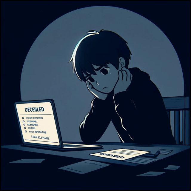 お金が借りられないときの最終手段を模索している若年男性
